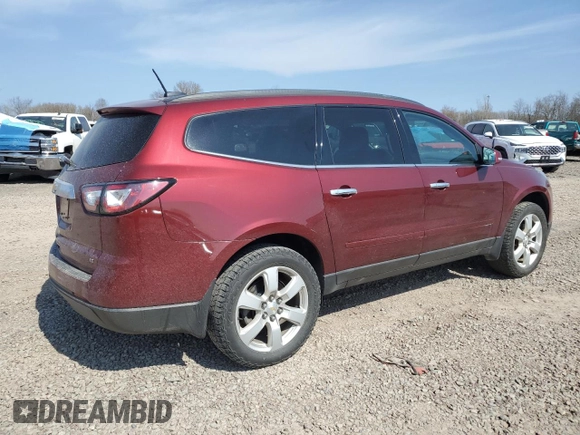 2017 Chevrolet Traverse LT with VIN 1GNKVGKD8HJ158750, listed as a Copart auction lot 54239895 with 125,590 mi miles and Salvage Title. Bid and sale history available at DreamBid. Image 3.