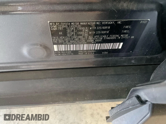 2022 Toyota RAV4 Hybrid XLE Premium с VIN 4T3B6RFV6NU065906, выставлен на аукционе IAAI как лот 42792646 с пробегом 90 899 миль миль и . История ставок и продаж доступна на DreamBid. Изображение 1.