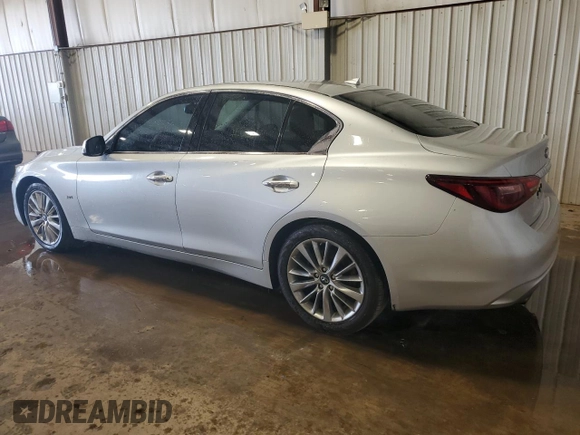 2020 Infiniti Q50 Luxe z VIN JN1EV7AP9LM202945, wystawiony jako Copart lot #54520065 z przebiegiem 87 689 mil mil oraz Szkoda całkowita • Salvage title. Historia ofert i sprzedaży dostępna na DreamBid. Obrazek 2.