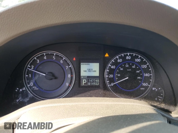 2012 Infiniti G25 Journey with VIN JN1DV6AP2CM701169, listed as a Copart auction lot 52416485 with 147,748 mi miles and Salvage Title. Bid and sale history available at DreamBid. Image 9.