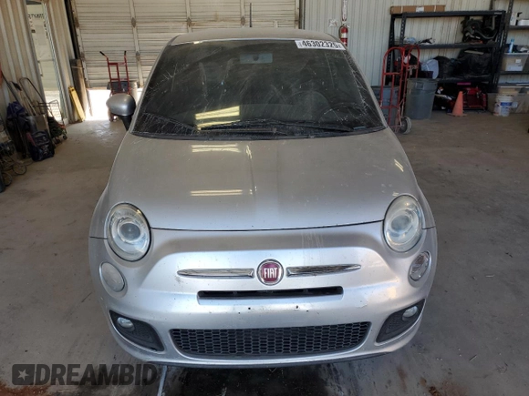 2013 FIAT 500 Sport with VIN 3C3CFFBR1DT709382, listed as a Copart auction lot 46302325 with 164,561 mi miles and Salvage Title. Bid and sale history available at carsss.com. Image 5.