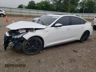 2020 Cadillac CT5 V-Series with VIN 1G6DV5RW3L0136282, listed as a Copart auction lot 60639485 with 47,882 mi miles and Salvage title. Bid and sale history available at DreamBid. Image 1.