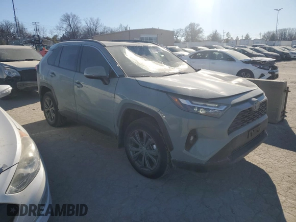 2023 Toyota RAV4 Hybrid XLE Premium with VIN 4T3B6RFV2PU133797, listed as a Copart auction lot 89367465 with 27,998 mi miles and Salvage Title. Bid and sale history available at carsss.com. Image 4.