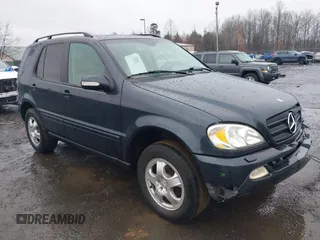 2003 Mercedes-Benz M-Class 3.2L with VIN 4JGAB54EX3A390987, listed as a IAAI auction lot 41482335 with 191,381 mi miles. Bid and sale history available at carsss.com. Image 1.
