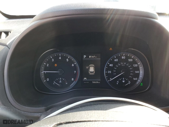2021 Hyundai Kona SEL Plus with VIN KM8K6CAA6MU678407, listed as a Copart auction lot 48410805 with 58,634 mi miles and Salvage Title. Bid and sale history available at carsss.com. Image 9.