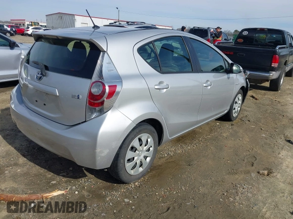 2014 Toyota Prius One with VIN JTDKDTB39E1067395, listed as a IAAI auction lot 41613735 with 207,466 mi miles and . Bid and sale history available at DreamBid. Image 4.