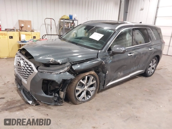 2022 Hyundai Palisade SEL with VIN KM8R4DHE7NU415749, listed as a IAAI auction lot 41207565 with 17,966 mi miles. Bid and sale history available at carsss.com. Image 2.
