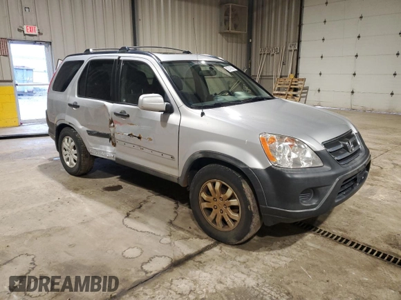 2005 Honda CR-V EX with VIN JHLRD78865C010815, listed as a Copart auction lot 52749385 with 161,047 mi miles and Salvage Title. Bid and sale history available at carsss.com. Image 4.