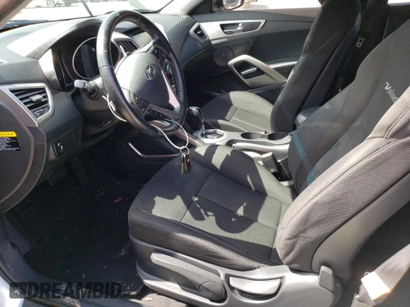2017 Hyundai Veloster with VIN KMHTC6AD1HU322526, listed as a Copart auction lot 49550693 with 47,781 mi miles. Bid and sale history available at carsss.com. Image 7.