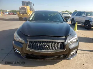 2015 Infiniti Q50 with VIN JN1BV7AR0FM414691, listed as a Copart auction lot 51783685 with 69,859 mi miles and Salvage Title. Bid and sale history available at DreamBid. Image 5.