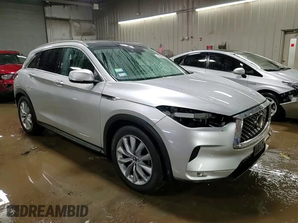 2019 Infiniti QX50 Essential with VIN 3PCAJ5M37KF128971, listed as a Copart auction lot 49388565 with 74,931 mi miles and Salvage Title. Bid and sale history available at DreamBid. Image 14.