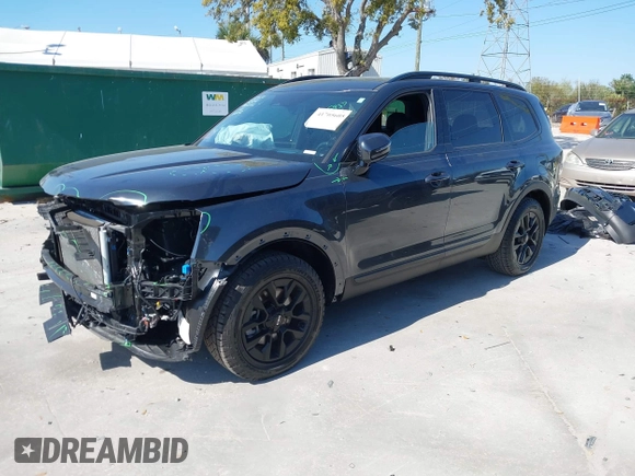 2024 Kia Telluride SX Prestige X-Line z VIN 5XYP5DGC9RG547945, wystawiony jako IAAI lot #41705605 z przebiegiem 7 308 mil mil oraz . Historia ofert i sprzedaży dostępna na DreamBid. Obrazek 2.