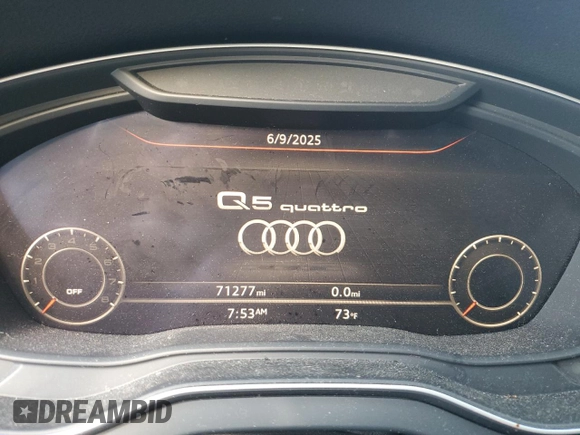 2018 Audi Q5 Premium Plus z VIN WA1BNAFYXJ2009186, wystawiony jako Copart lot #60002125 z przebiegiem 71 277 mil mil oraz Czysty tytuł • Clean title. Historia ofert i sprzedaży dostępna na DreamBid. Obrazek 9.