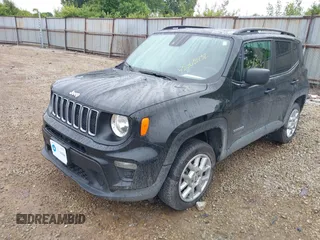2022 Jeep Renegade Sport with VIN ZACNJDA1XNPN73830, listed as a IAAI auction lot 42362432 with 26,273 mi miles and . Bid and sale history available at DreamBid. Image 17.