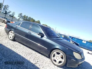 2002 Mercedes-Benz S-Class 5.0L with VIN WDBNG75J62A244906, listed as a Copart auction lot 45899985 with 0 mi miles and Clean Title. Bid and sale history available at carsss.com. Image 4.