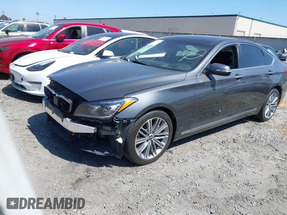 2020 Genesis G80 3.8L with VIN KMTFN4JE6LU329734, listed as a IAAI auction lot 41993396 with 50,799 mi miles and . Bid and sale history available at carsss.com. Image 20.