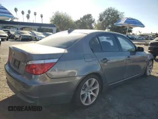 2008 BMW 5 Series 535i with VIN WBANW13598CZ77596, listed as a Copart auction lot 53101605 with 272,078 mi miles and Salvage Title. Bid and sale history available at carsss.com. Image 3.