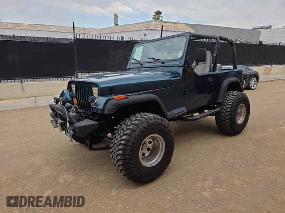 1995 Jeep Wrangler S with VIN 1J4FY19PXSP218282, listed as a Copart auction lot 63527435 with 160,957 mi miles and Clean title. Bid and sale history available at DreamBid. Image 2.