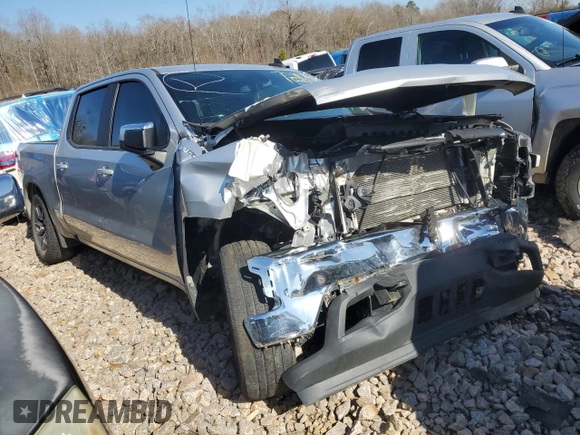 2021 Chevrolet Silverado 1500 LT with VIN 3GCUYDET2MG212792, listed as a Copart auction lot 72197924 with 80,770 mi miles and Salvage Title. Bid and sale history available at carsss.com. Image 4.