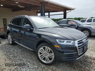 2019 Audi Q5 Premium Plus with VIN WA1BNAFYXK2046742, listed as a Copart auction lot 53631855 with 86,357 mi miles and Salvage title. Bid and sale history available at DreamBid. Image 4.