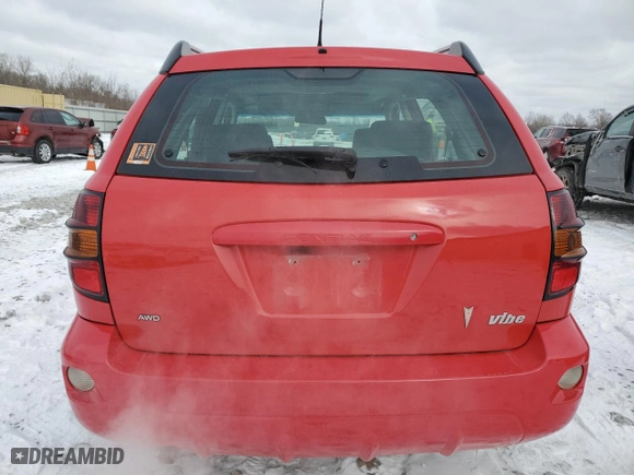 2005 Pontiac Vibe with VIN 5Y2SM63895Z437287, listed as a Copart auction lot 45498205 with 149,532 mi miles and Salvage Title. Bid and sale history available at carsss.com. Image 6.