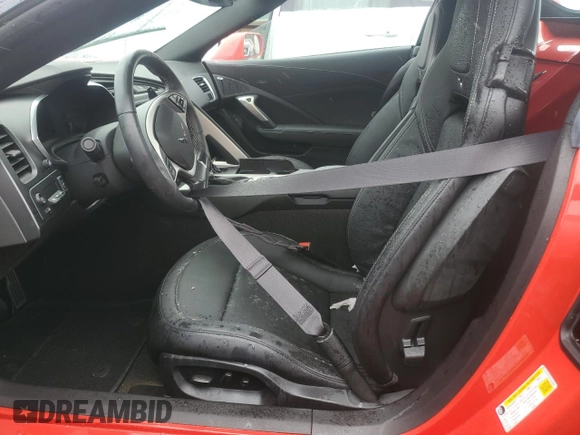 2016 Chevrolet Corvette 2LT with VIN 1G1YD3D72G5102468, listed as a Copart auction lot 74016444 with 0 mi miles and Salvage Title. Bid and sale history available at carsss.com. Image 7.