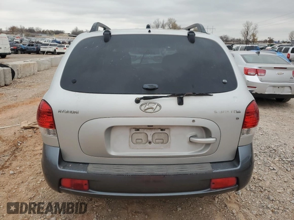 2005 Hyundai Santa Fe GLS with VIN KM8SC13D35U906966, listed as a Copart auction lot 84896974 with 0 mi miles and Salvage Title. Bid and sale history available at carsss.com. Image 6.