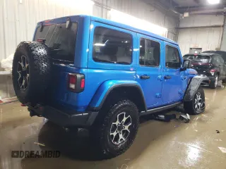 2021 Jeep Wrangler Unlimited Rubicon with VIN 1C4JJXFM7MW702520, listed as a Copart auction lot 41609735 with 11,184 mi miles and Salvage Title. Bid and sale history available at carsss.com. Image 3.