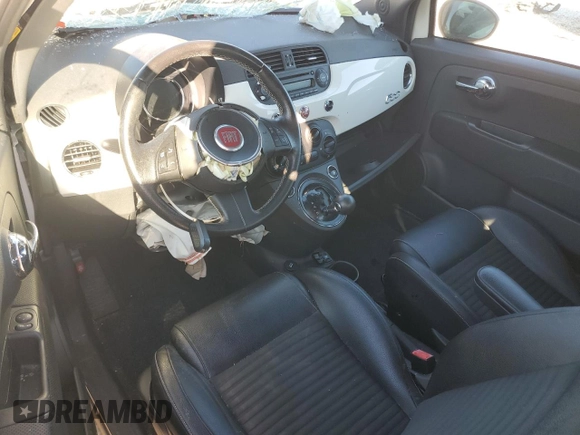 2015 FIAT 500 Turbo with VIN 3C3CFFHH4FT733516, listed as a Copart auction lot 81738334 with 0 mi miles and Salvage Title. Bid and sale history available at carsss.com. Image 8.