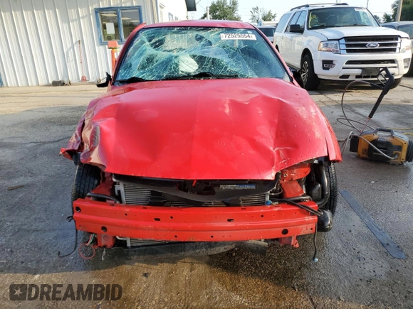 2005 Chevrolet Cavalier with VIN 1G1JC52F057180291, listed as a Copart auction lot 72525554 with 0 mi miles and Salvage Title. Bid and sale history available at carsss.com. Image 5.