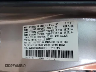 2011 Acura RDX z VIN 5J8TB1H22BA008053, wystawiony jako Copart lot #59781905 z przebiegiem 148 978 mil mil oraz Szkoda całkowita • Salvage title. Historia ofert i sprzedaży dostępna na DreamBid. Obrazek 12.