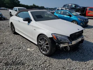 2018 Mercedes-Benz C 43 AMG z VIN WDDWK6EBXJF759860, wystawiony jako Copart lot #62151295 z przebiegiem 63 091 mil mil oraz Szkoda całkowita • Salvage title. Historia ofert i sprzedaży dostępna na DreamBid. Obrazek 4.