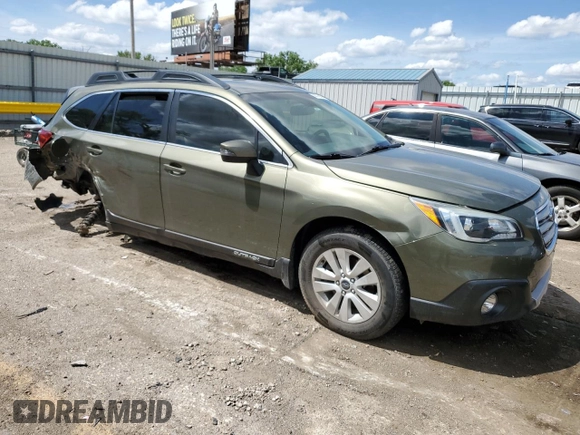 2015 Subaru Outback Premium with VIN 4S4BSAFC3F3305537, listed as a Copart auction lot 55575665 with 91,235 mi miles and Salvage title. Bid and sale history available at DreamBid. Image 4.