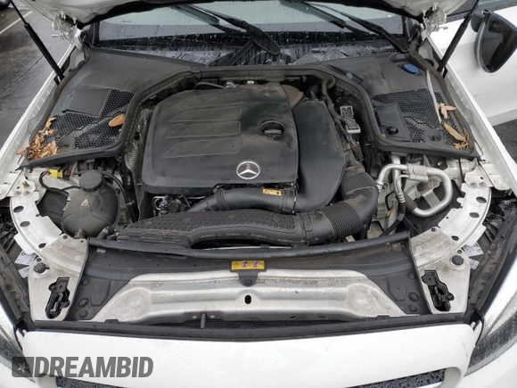 2021 Mercedes-Benz C 300 with VIN W1KWJ8DB8MG102764, listed as a Copart auction lot 47876945 with 55,479 mi miles and Salvage title. Bid and sale history available at DreamBid. Image 11.