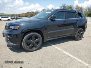 2016 Jeep Grand Cherokee Overland with VIN 1C4RJFCG0GC434931, listed as a Copart auction lot 63231565 with 105,198 mi miles and Salvage title. Bid and sale history available at DreamBid. Image 1.