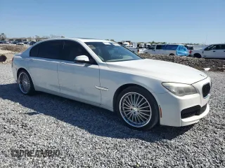 2013 BMW 7 Series 740Li with VIN WBAYE4C52DD136841, listed as a Copart auction lot 48608895 with 99,436 mi miles and Clean Title. Bid and sale history available at carsss.com. Image 4.