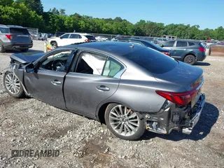2024 Infiniti Q50 Luxe with VIN JN1EV7BP9RM601099, listed as a IAAI auction lot 42331819 with 8,711 mi miles and . Bid and sale history available at DreamBid. Image 3.