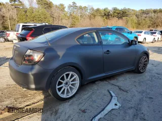 2005 Scion tC with VIN JTKDE177850037762, listed as a Copart auction lot 86132014 with 165,009 mi miles and Salvage Title. Bid and sale history available at carsss.com. Image 3.