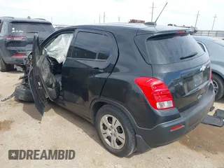 2016 Chevrolet Trax LS with VIN KL7CJKSB9GB571891, listed as a IAAI auction lot 41578788 with 102,239 mi miles. Bid and sale history available at carsss.com. Image 3.