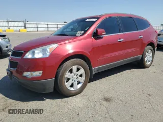 2012 Chevrolet Traverse 1LT z VIN 1GNKVGED3CJ187853, wystawiony jako Copart lot #54872235 z przebiegiem 94 771 mil mil oraz Czysty tytuł • Clean title. Historia ofert i sprzedaży dostępna na DreamBid. Obrazek 1.
