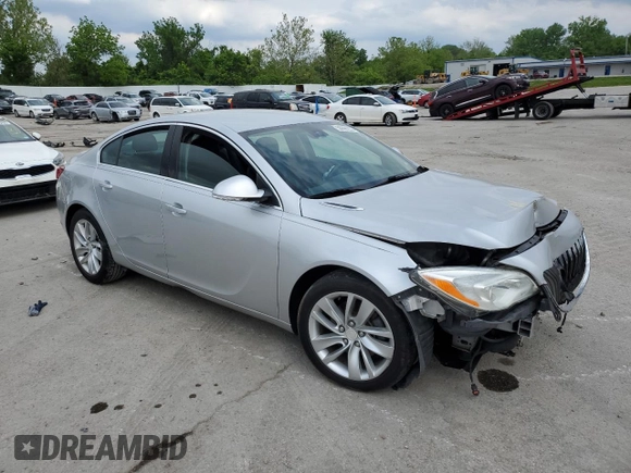 2014 Buick Regal with VIN 2G4GK5EX9E9269733, listed as a Copart auction lot 56896235 with Not provided miles and Salvage title. Bid and sale history available at DreamBid. Image 4.