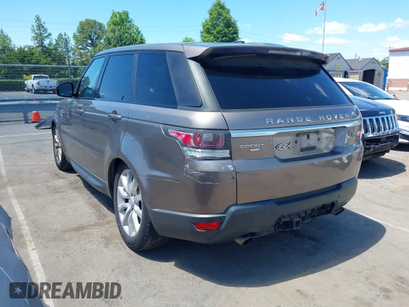 2015 Land Rover Range Rover Sport HSE z VIN SALWR2VF1FA531194, wystawiony jako IAAI lot #42344714 z przebiegiem 130 981 mil mil oraz . Historia ofert i sprzedaży dostępna na DreamBid. Obrazek 3.