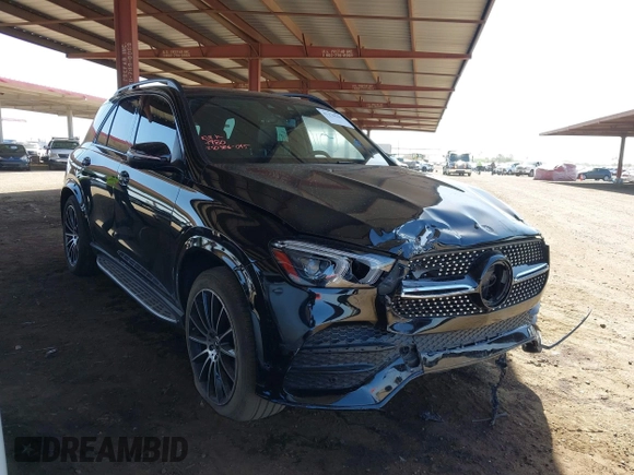 2021 Mercedes-Benz GLE 350 with VIN 4JGFB4JB2MA357980, listed as a IAAI auction lot 42270569 with 46,248 mi miles and . Bid and sale history available at DreamBid. Image 1.
