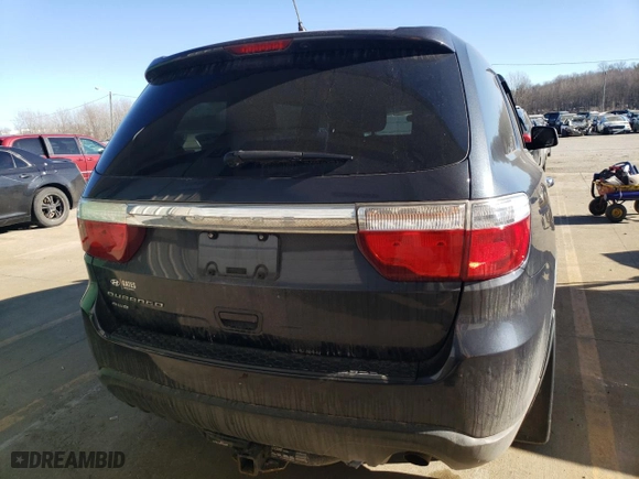 2013 Dodge Durango SXT with VIN 1C4RDJAG1DC637707, listed as a Copart auction lot 42131705 with 0 mi miles and Salvage Title. Bid and sale history available at carsss.com. Image 6.