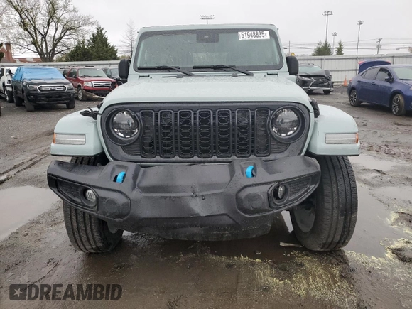 2024 Jeep Wrangler Sport S with VIN 1C4RJXN68RW229756, listed as a Copart auction lot 51948835 with 3,116 mi miles and Salvage Title. Bid and sale history available at DreamBid. Image 5.