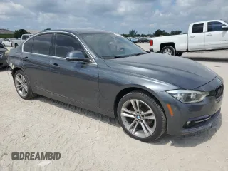 2017 BMW 3 Series 330i xDrive with VIN WBA8D9G56HNU59185, listed as a Copart auction lot 57411935 with 162,865 mi miles and Salvage title. Bid and sale history available at DreamBid. Image 4.