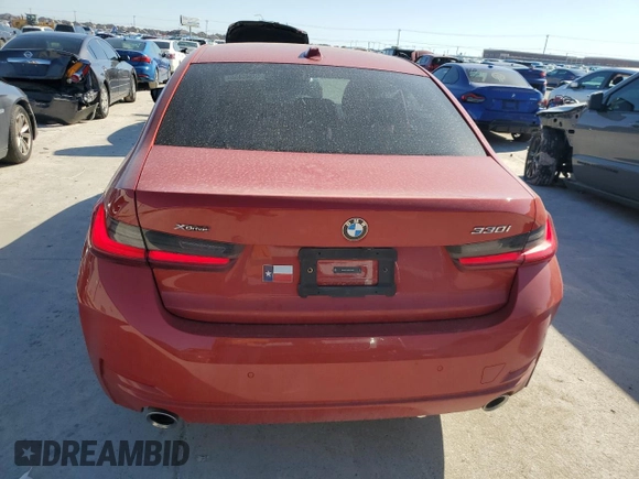 2024 BMW 3 Series 330i xDrive with VIN 3MW89FF00R8E40500, listed as a Copart auction lot 48348455 with 15,601 mi miles and Salvage Title. Bid and sale history available at carsss.com. Image 6.
