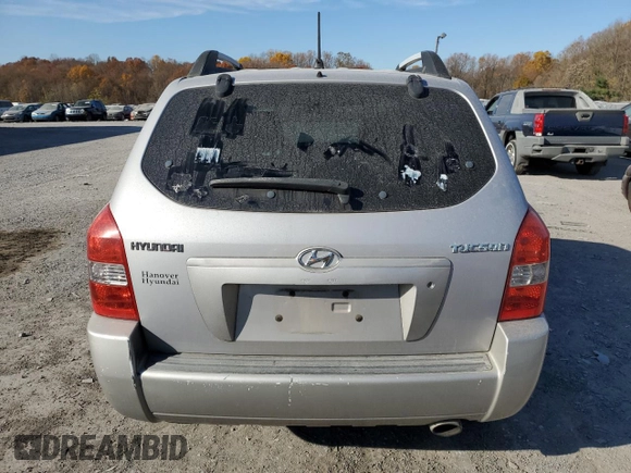 2005 Hyundai Tucson GL with VIN KM8JM12B95U067091, listed as a Copart auction lot 79297524 with Not Provided miles and Salvage Title. Bid and sale history available at carsss.com. Image 6.