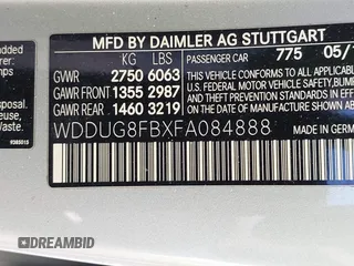 2015 Mercedes-Benz S 550 with VIN WDDUG8FBXFA084888, listed as a IAAI auction lot 41636873 with 159,841 mi miles and . Bid and sale history available at carsss.com. Image 9.