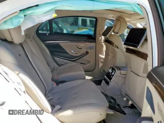 2015 Mercedes-Benz S with VIN WDDUG7GB7FA135269, listed as a Copart auction lot 50254395 with 63,458 mi miles and Salvage Title. Bid and sale history available at DreamBid. Image 10.